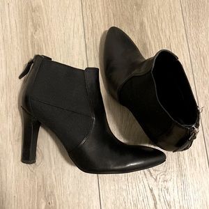 Franco Sarto - 37.5/7.5 - Black boot heels
